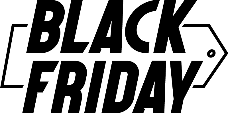Black friday vinil halı modern kıvrımlı yazı tipi - TenStickers