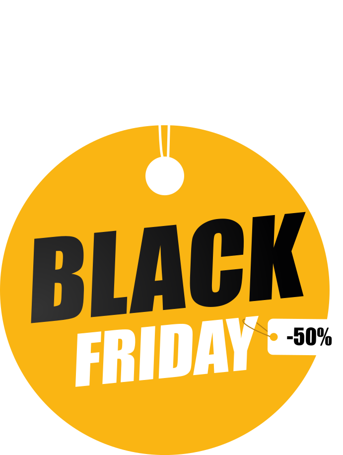 Black friday vinil halı kişiselleştirilmiş daire - TenStickers