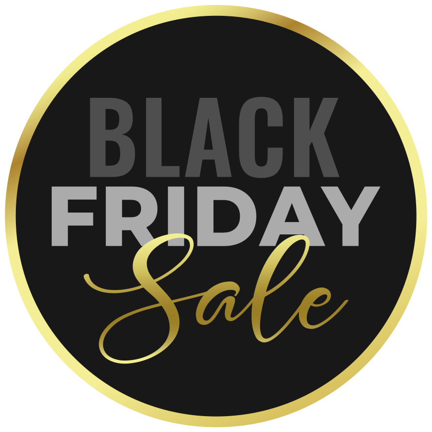 Black friday vinil halı - altın siyah cuma arka plan - TenStickers