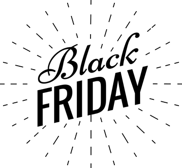 Black friday vinil halı ışıltılı hat yazısı - TenStickers