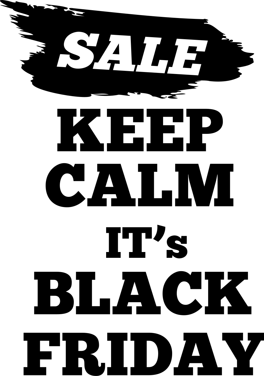 Black friday vinil halı İndirimli satış bayrağı - TenStickers