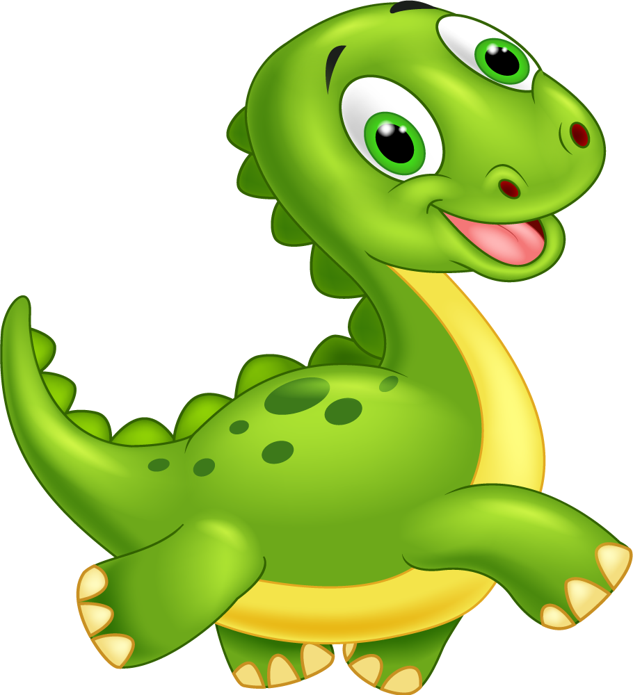 Hayvan pvc halı sevimli yeşil dinozor - TenStickers