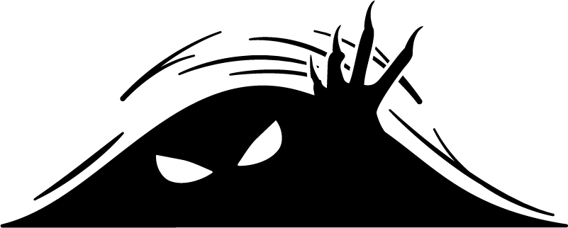 Cadılar bayramı pvc halı canavarı gözetliyor - TenStickers