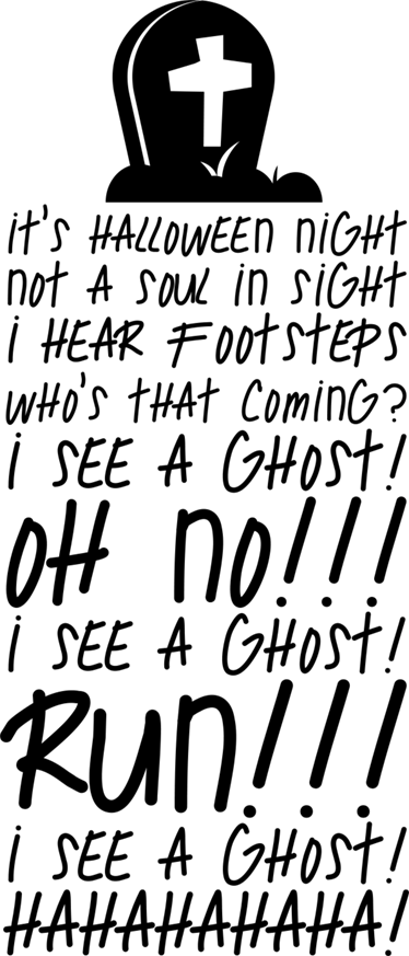 Cadılar bayramı pvc halı popüler şarkı - TenStickers