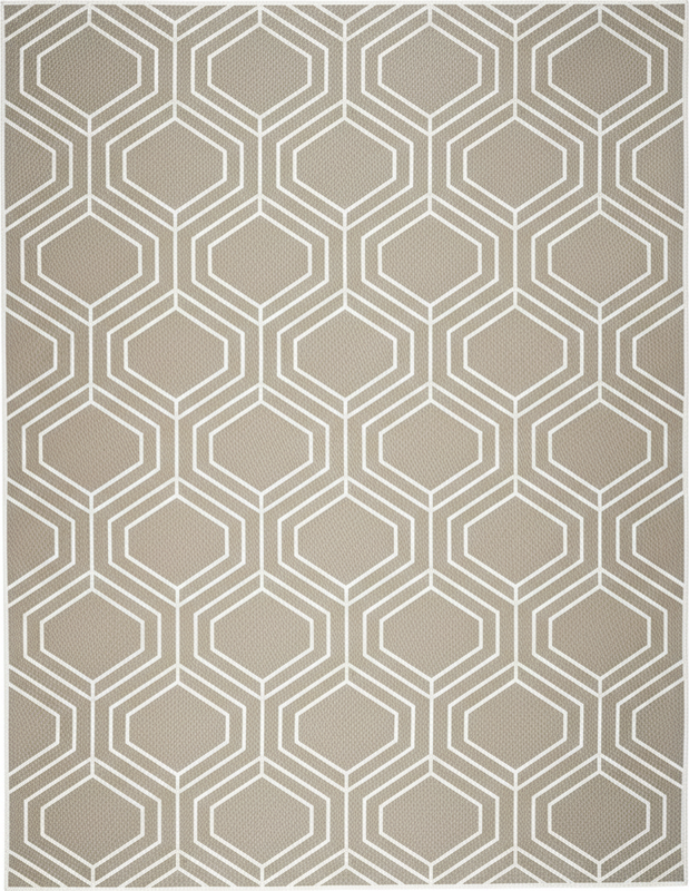 Geometrik pvc halı - arı petek desenli dokuma - TenStickers