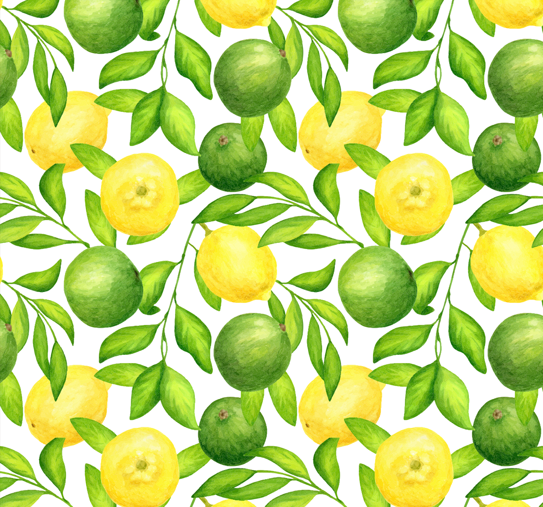 Mutfak pvc halı limonlar ve limonlar - TenStickers