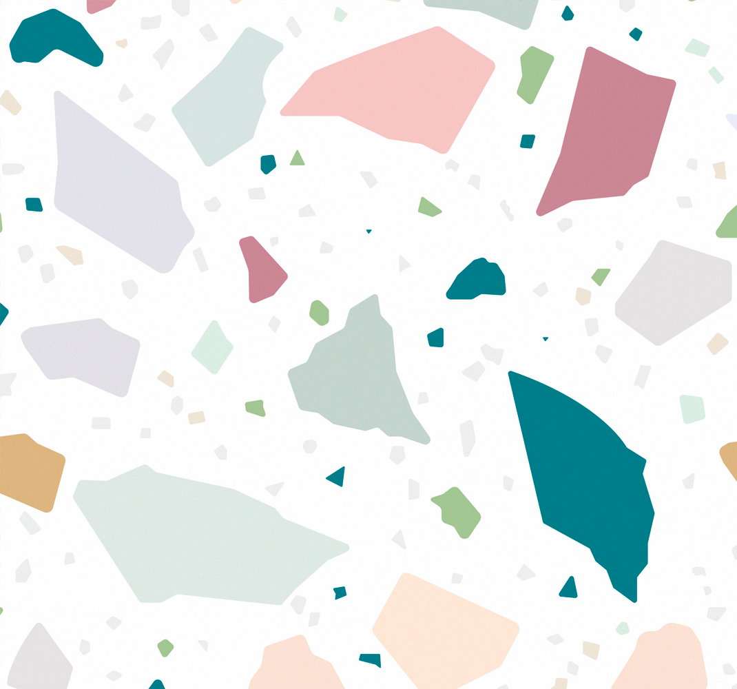 Mutfak pvc halı akdeniz terrazzo deseni - TenStickers