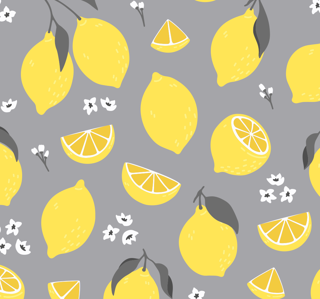 Mutfak pvc halı tropikal limon - TenStickers
