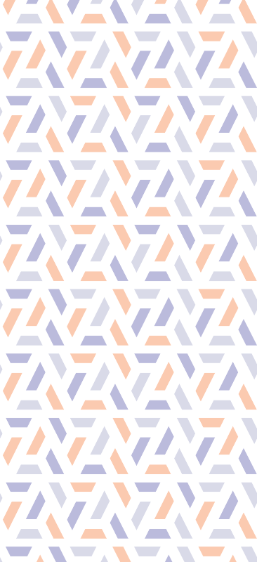 Mutfak pvc halı nordic tarzı geometrik çizgiler - TenStickers