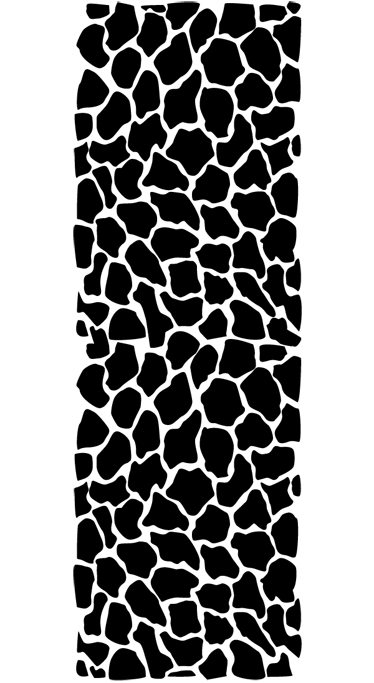 Banyo pvc halı zürafa desenli - TenStickers