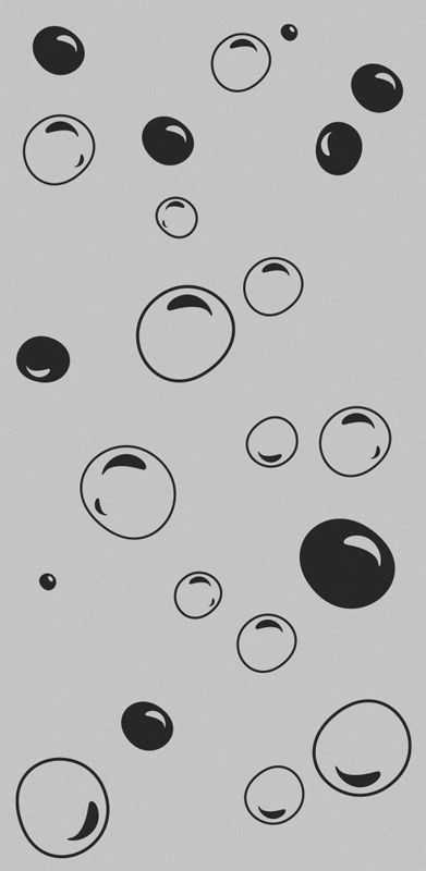 Banyo pvc halı bubbles duş - TenStickers