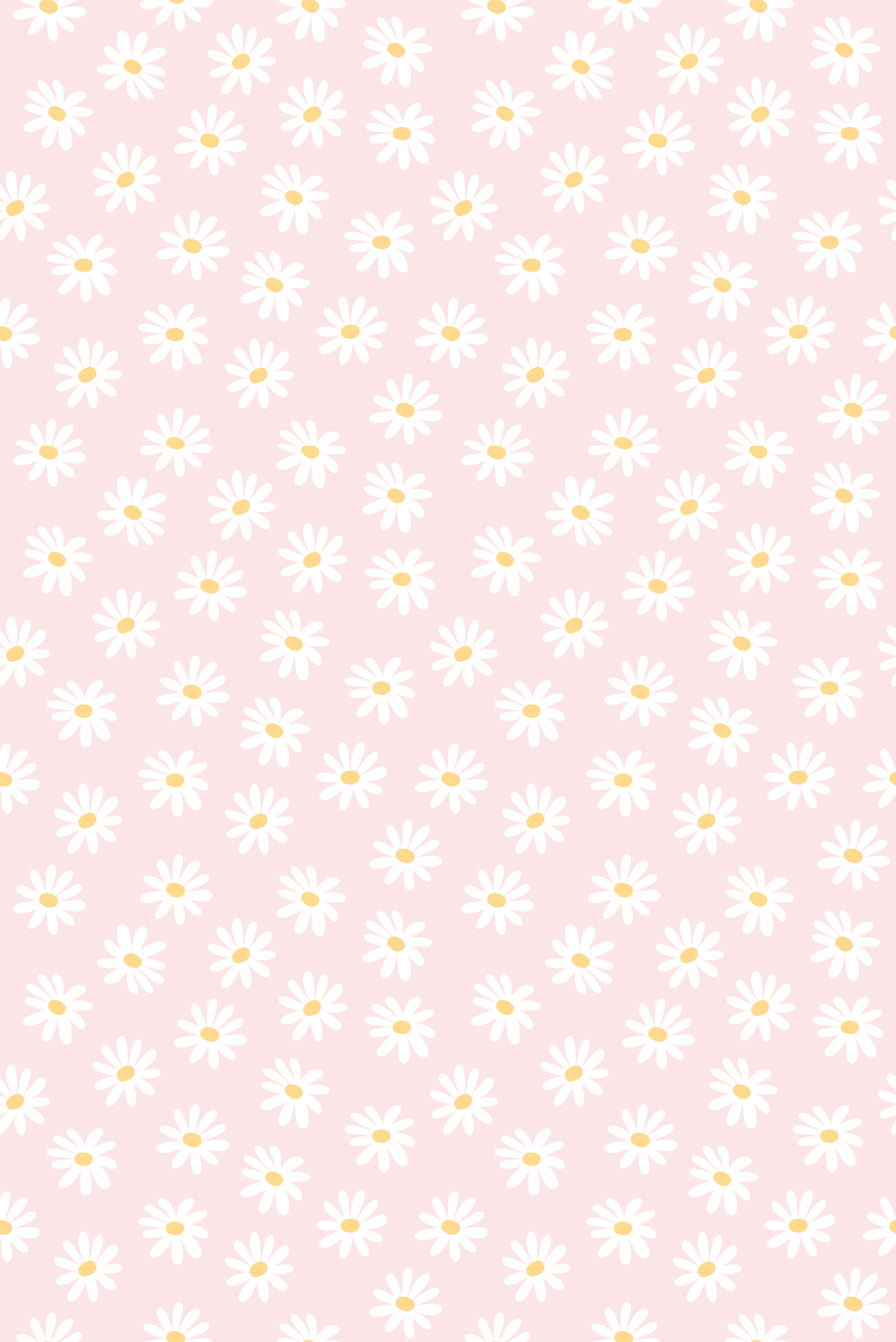 Yatak odası pvc halı - papatya desenli halı - TenStickers