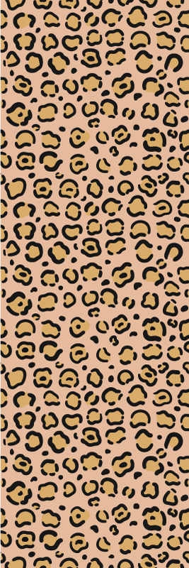 Hayvan baskı pvc halı leopar pastel renkli baskı - TenStickers