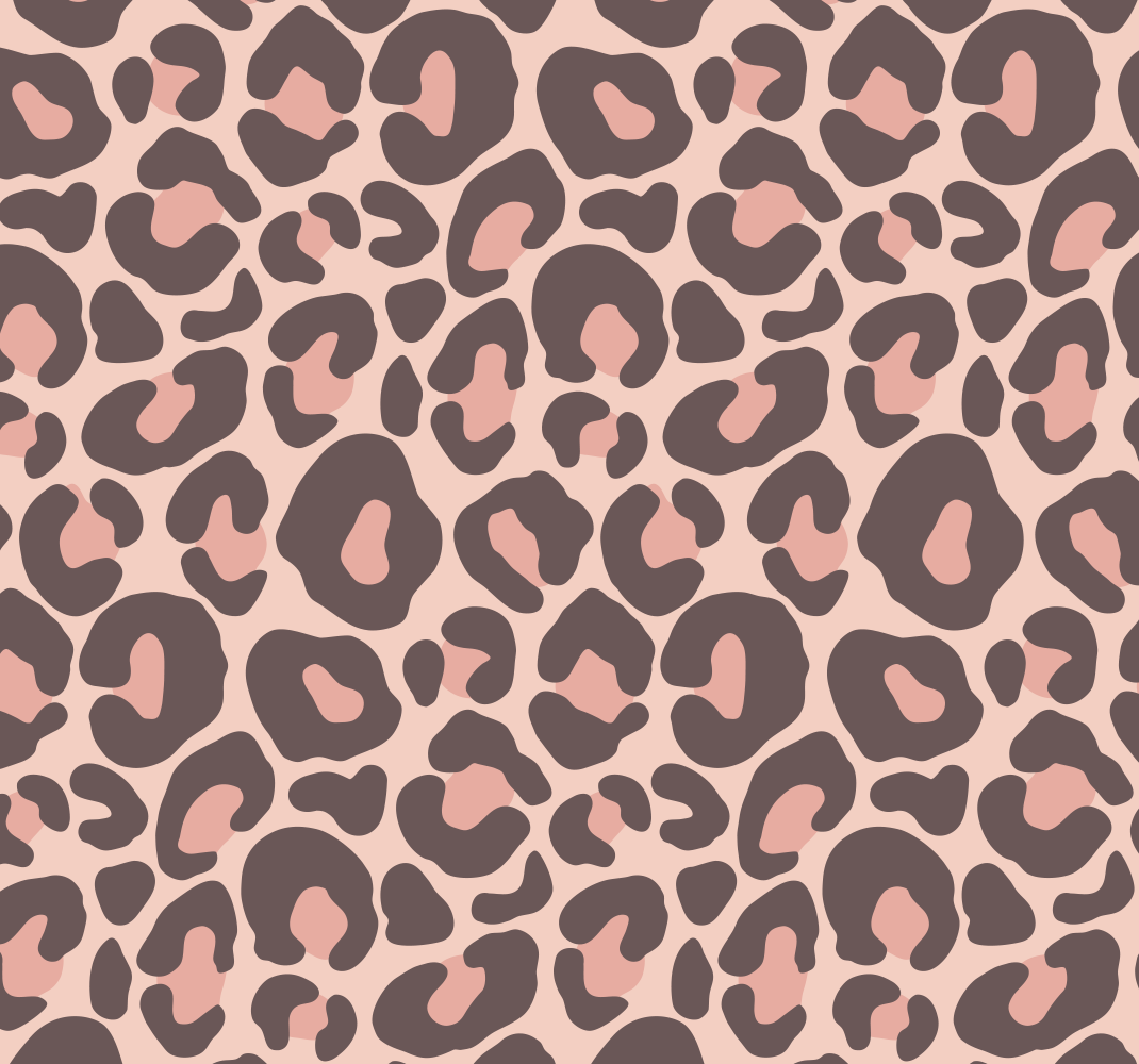 Hayvan baskı pvc halı pembe leopar desenli - TenStickers