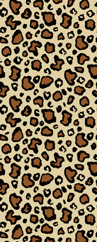 Hayvan baskı pvc halı klasik leopar deseni - TenStickers