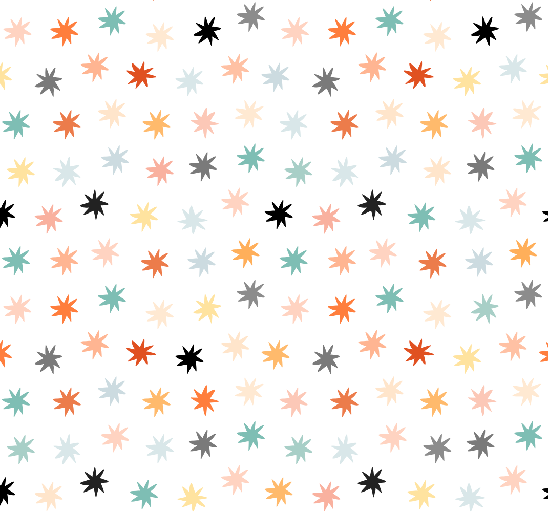 Yıldızlar pvc halı - geometrik yıldız deseni - TenStickers