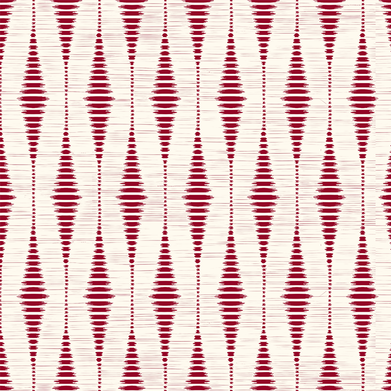 Geometrik pvc halı kırmızı rabaul İkat - TenStickers