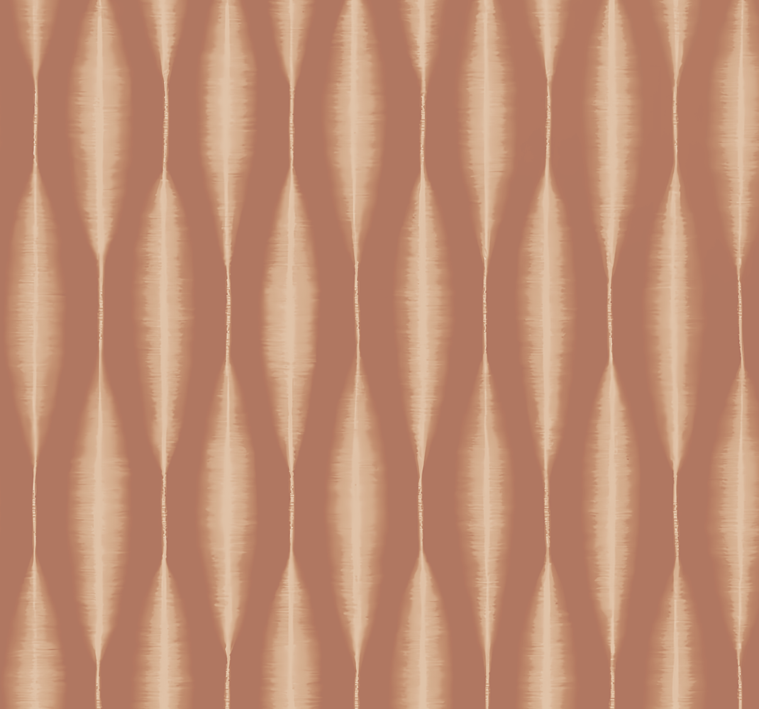 Geometrik pvc halı "ikat kasuri" mocha mousse - TenStickers