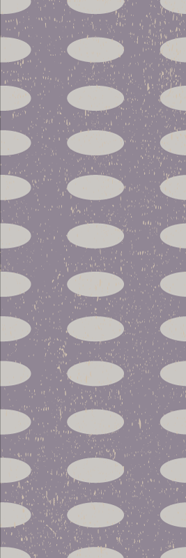Geometrik pvc halı gri ve mor daireler - TenStickers