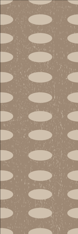Geometrik pvc halı kahverengi daire deseni - TenStickers
