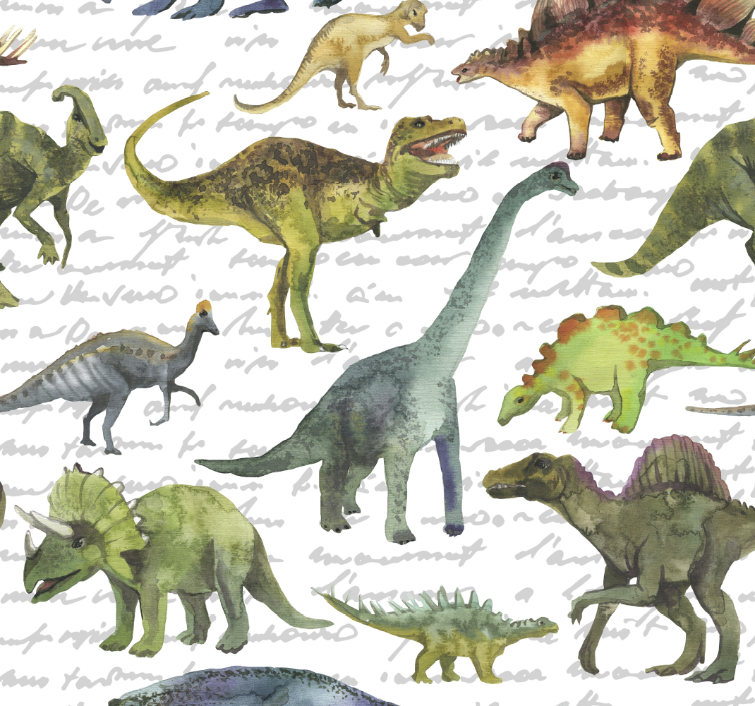 Yatak odası pvc halı gerçekçi dinozorlar - TenStickers
