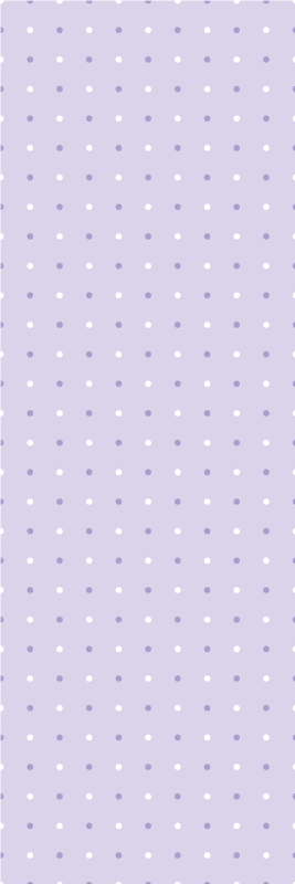 Yatak odası pvc halı mor ve beyaz kesintisiz nokta deseni - TenStickers