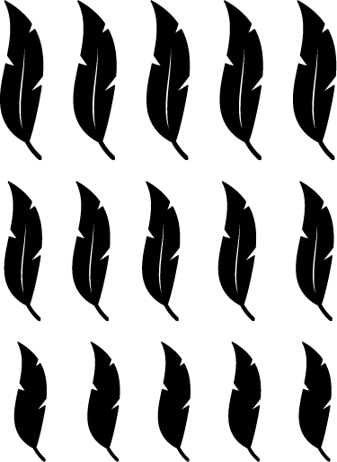 Doğa pvc halı - yüzen tüy desenleri - TenStickers