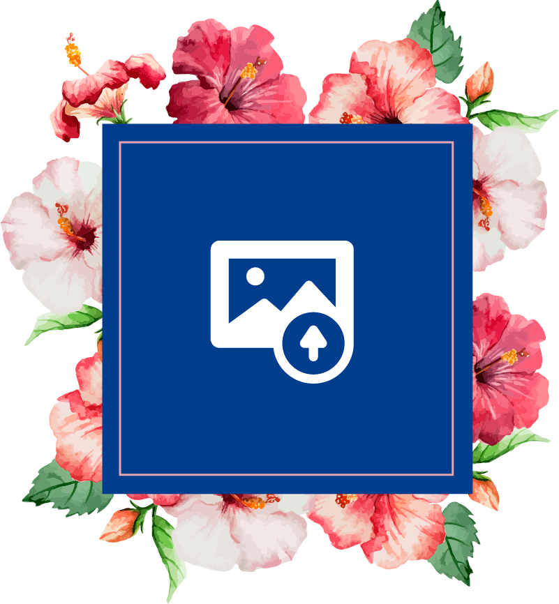 Doğa pvc halı hibiskus Çiçek deseni - TenStickers