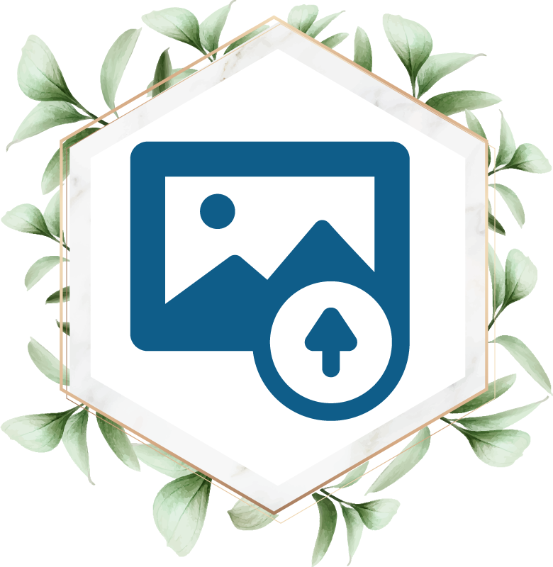 Doğa pvc halı yapraklarla kadın - TenStickers