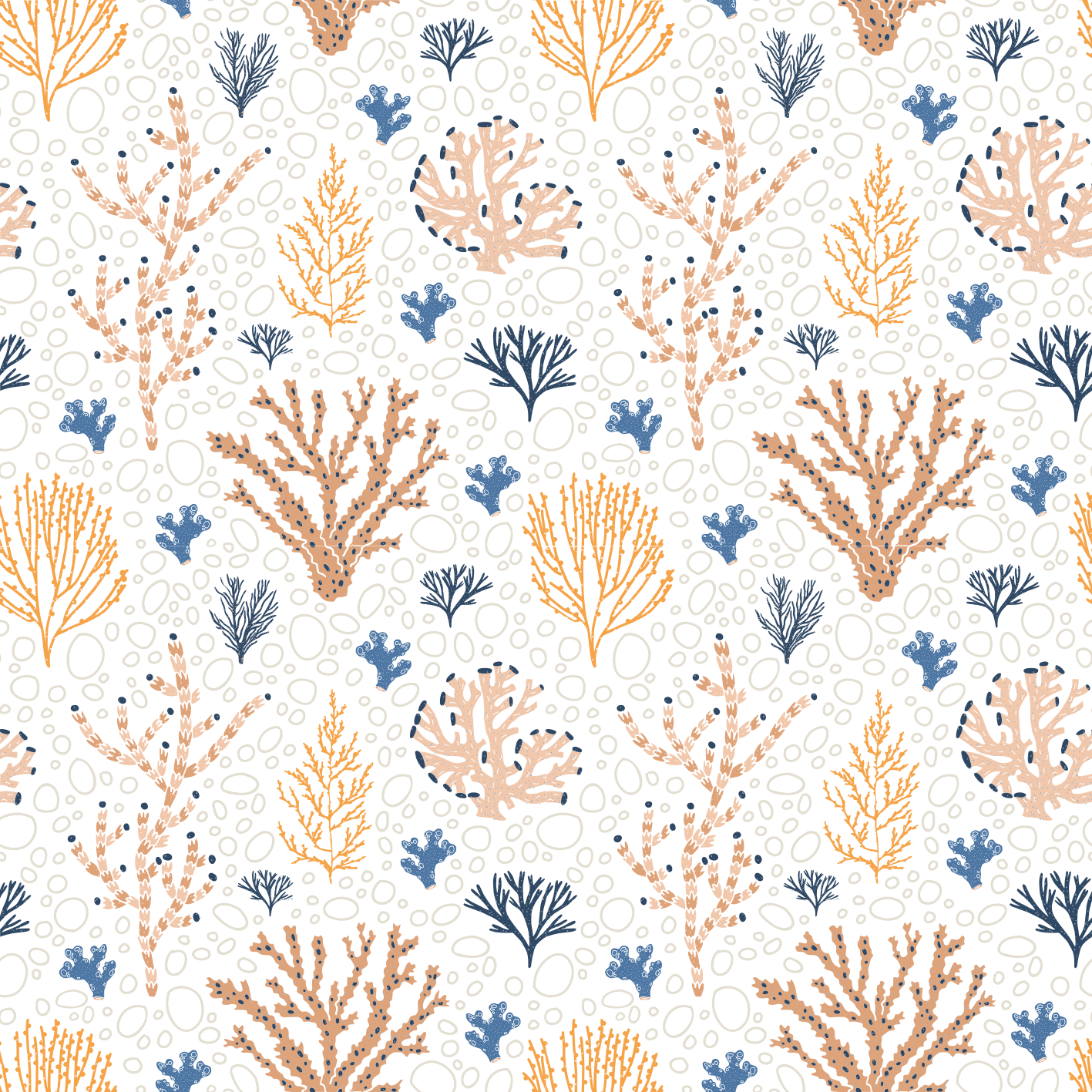 Doğa pvc halı Şık mercan deseni - TenStickers