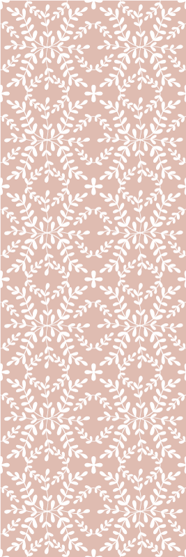 Yatak odası pvc halı - vintage yaprak desenleri - TenStickers