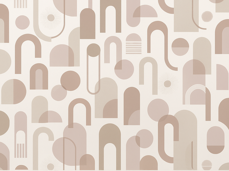Yatak odası pvc halı modern desen - TenStickers