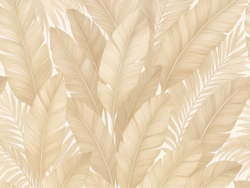 Soft botanical yatak odası pvc halı - TenStickers