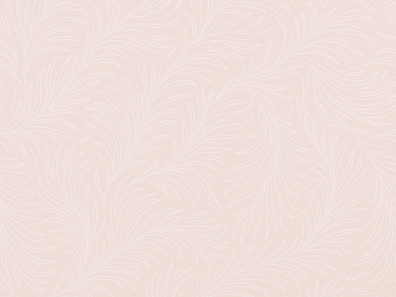 Yatak odası pvc halı soft pink botanik - TenStickers