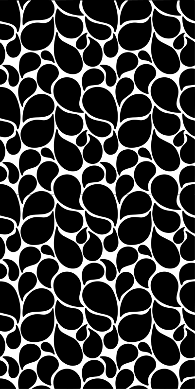 Geometrik pvc halı su damlaları - TenStickers