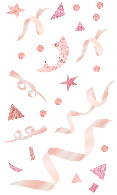 Geometrik pvc halı açık pembe konfeti - TenStickers