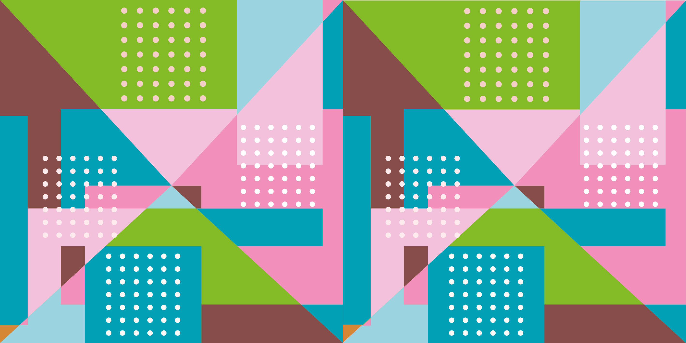 Geometrik pvc halı pastel geometrik desen - TenStickers