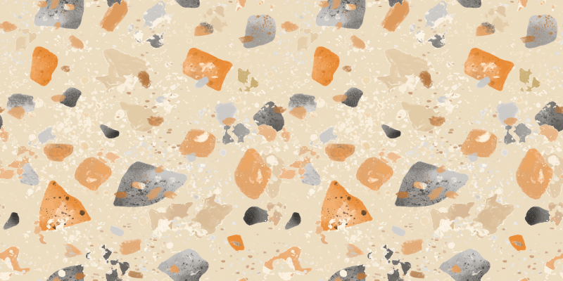 Geometrik pvc halı tek renk terrazzo deseni - TenStickers