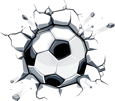 Çocukta pvc halı 3d futbol topu - TenStickers