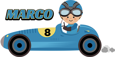 Çocukta pvc halı - formula 1 aracı isimli - TenStickers