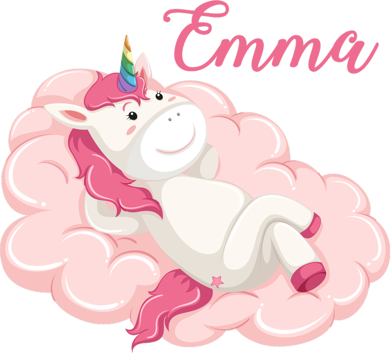 Çocukta pvc halı isimli bulut unicornu - TenStickers