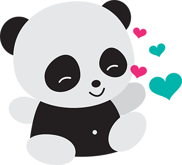 Çocukta pvc halı sevimli ayı panda - TenStickers