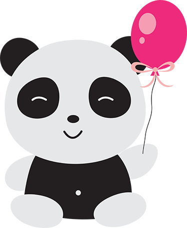 Çocukta pvc halı panda ve balonlu vinil - TenStickers