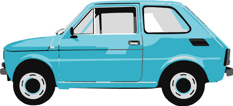 Çocukta pvc halı eski araba deseni - TenStickers