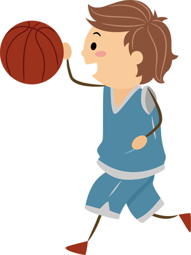 Çocukta pvc halı basketbol temalı çocuk yapışkanı - TenStickers
