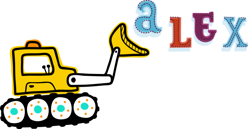 Çocukta pvc halı - kazıcı kişiye özel isim - TenStickers