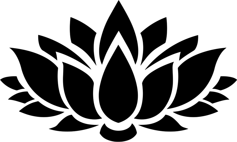 Yatak odası pvc halı lotus basit - TenStickers