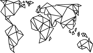 Dünya haritası pvc halı origami tarzı dekoratif - TenStickers