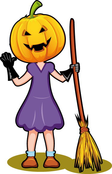 Çocukta pvc halı halloween illüstrasyonu - TenStickers