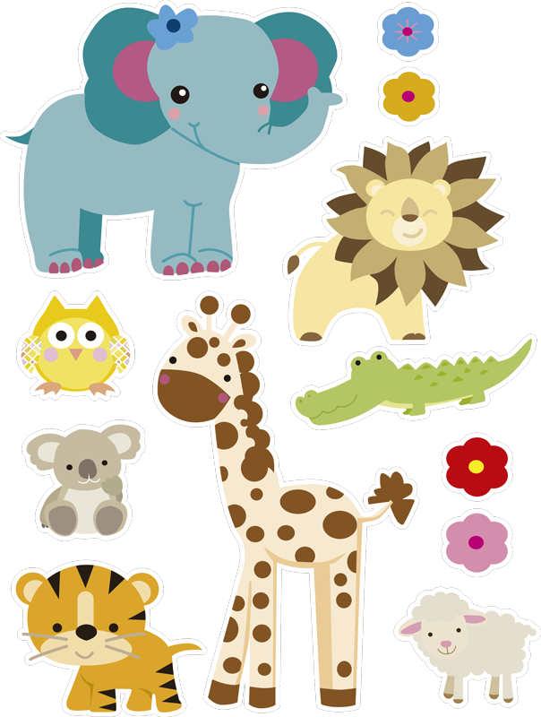 Çocukta pvc halı cpprivalia çocuklar için orman stickerı - TenStickers
